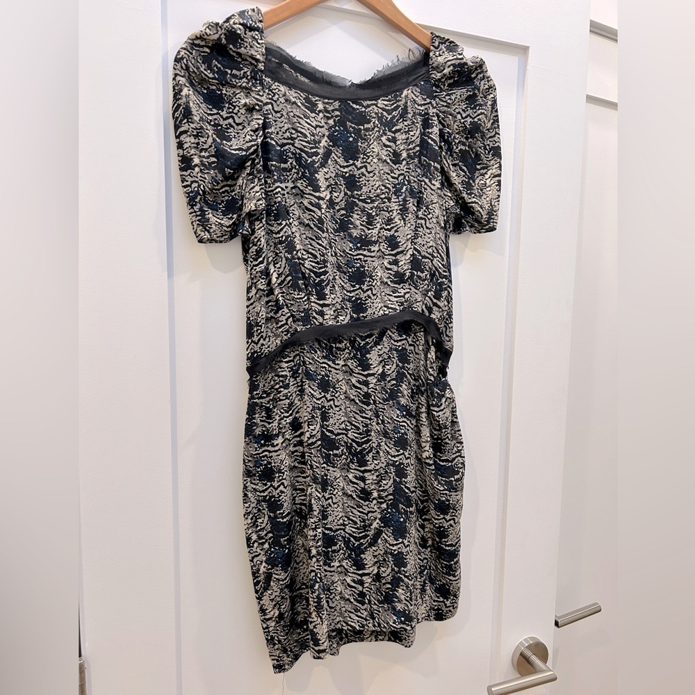 Maje silk dress in pristine condition